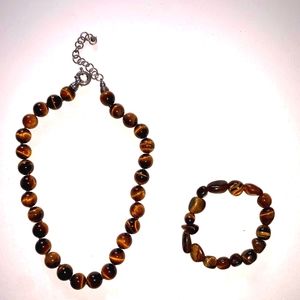 Natural Tiger Eye set.